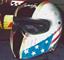 Airbrush NHRA Racing Helmet American Flag Graphic